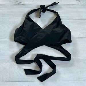 Athleta Wrap‎ Bikini Top Sz 36 B/C Black